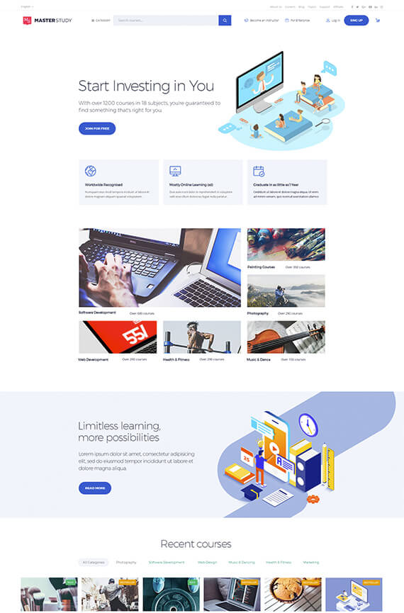 WordPress Education Theme
